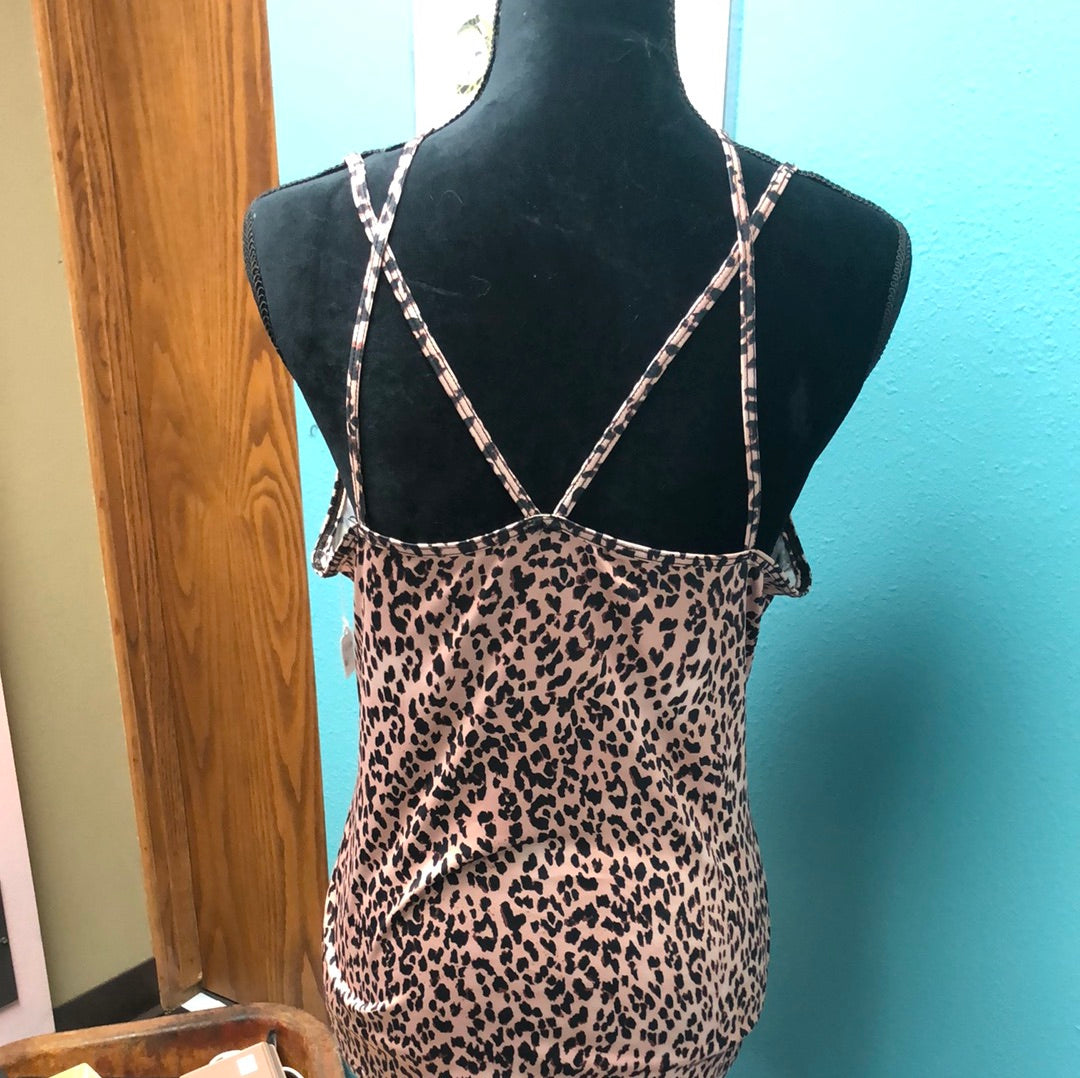 Leopard print top