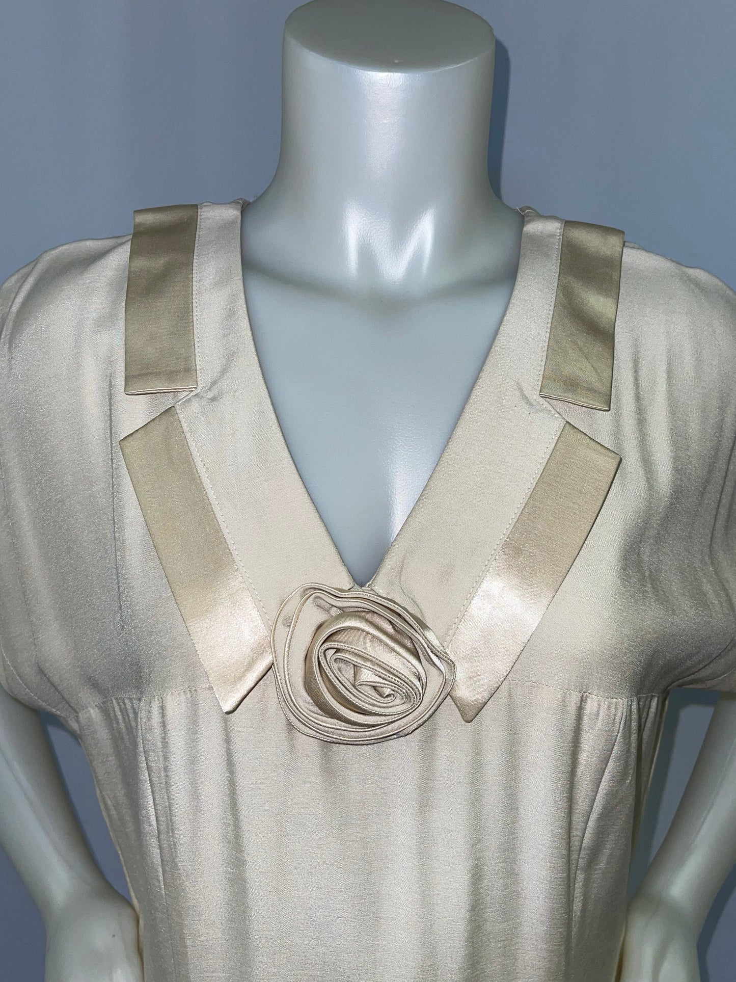 Ivory 80s Full Length Dress