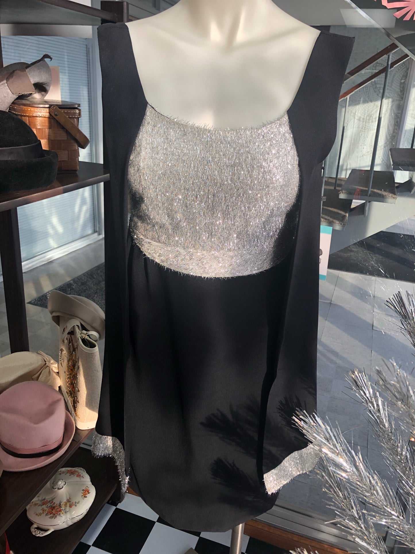 Black and Silver Dress