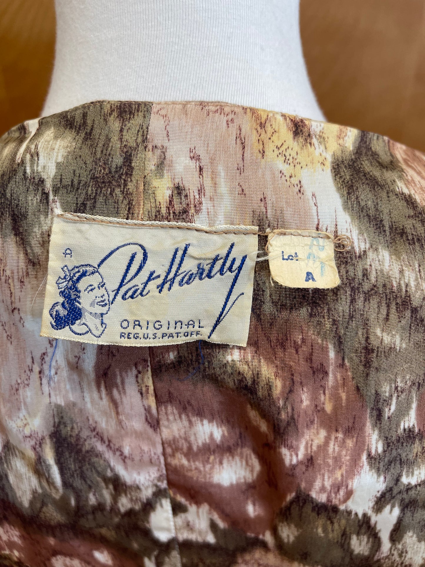 50s pleated floral dress