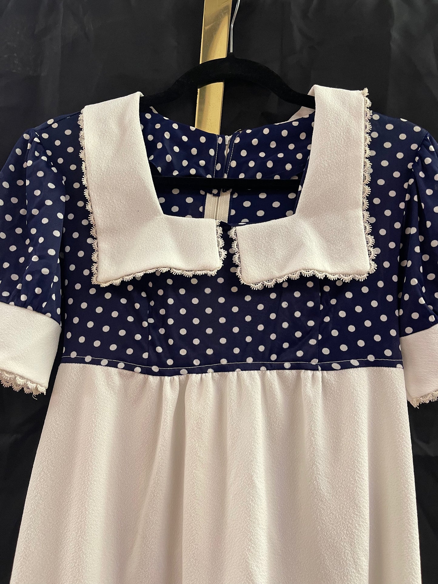 70s Polyester Full Length Dress