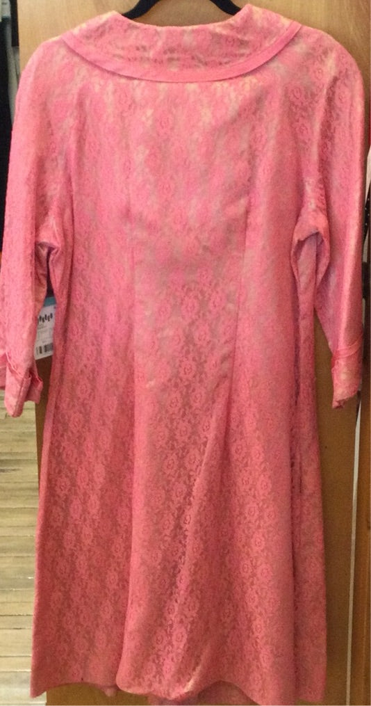 60s Vibrant Pink Lace Coat