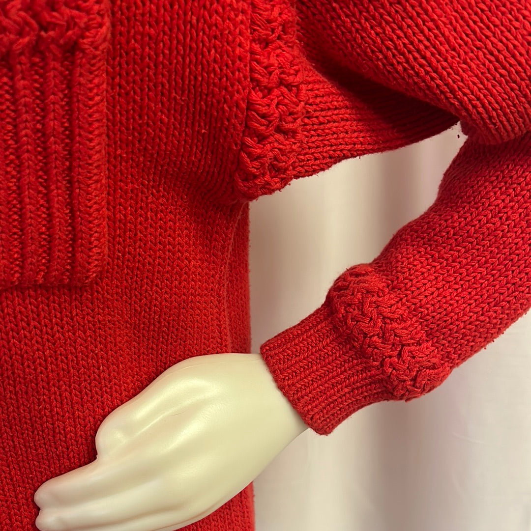 Dark Orange Knit Sweater