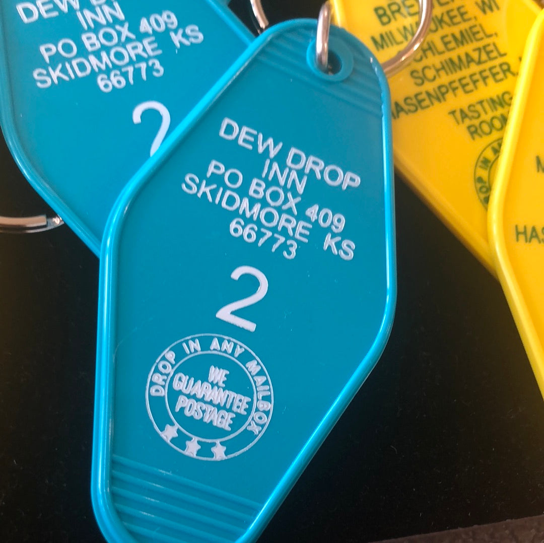 Dew Drop Inn keychain