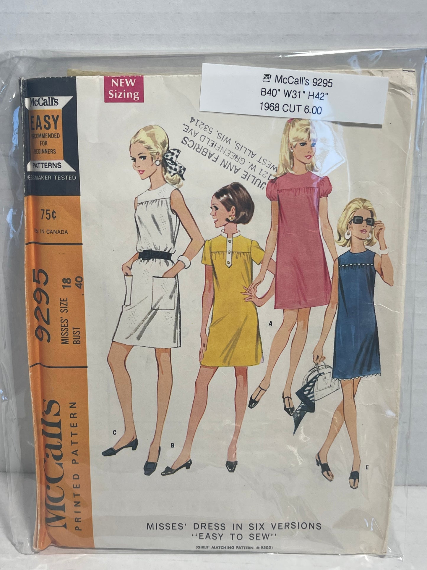 McCall’s 9295