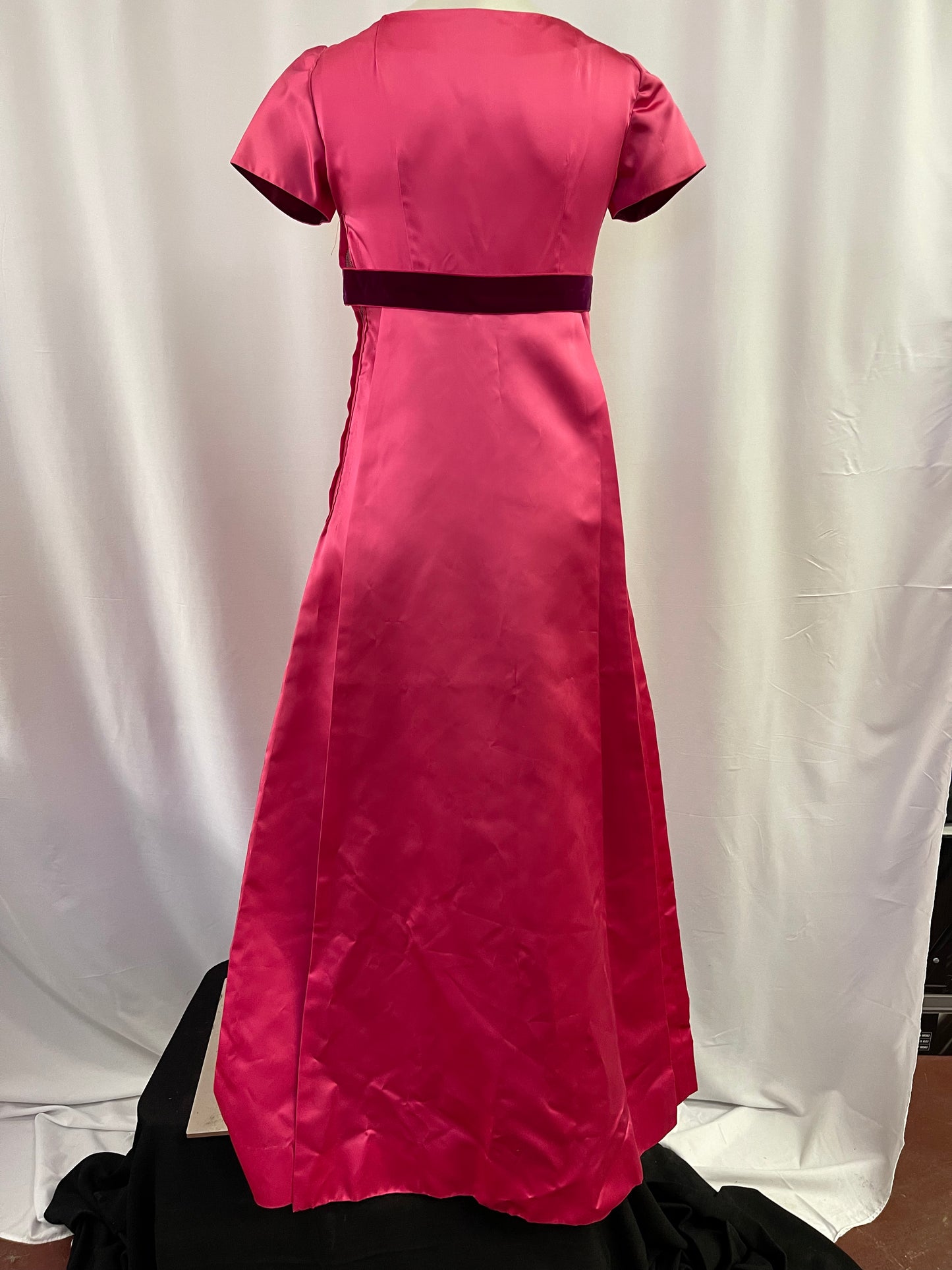 60s Hot Pink Formal Gown