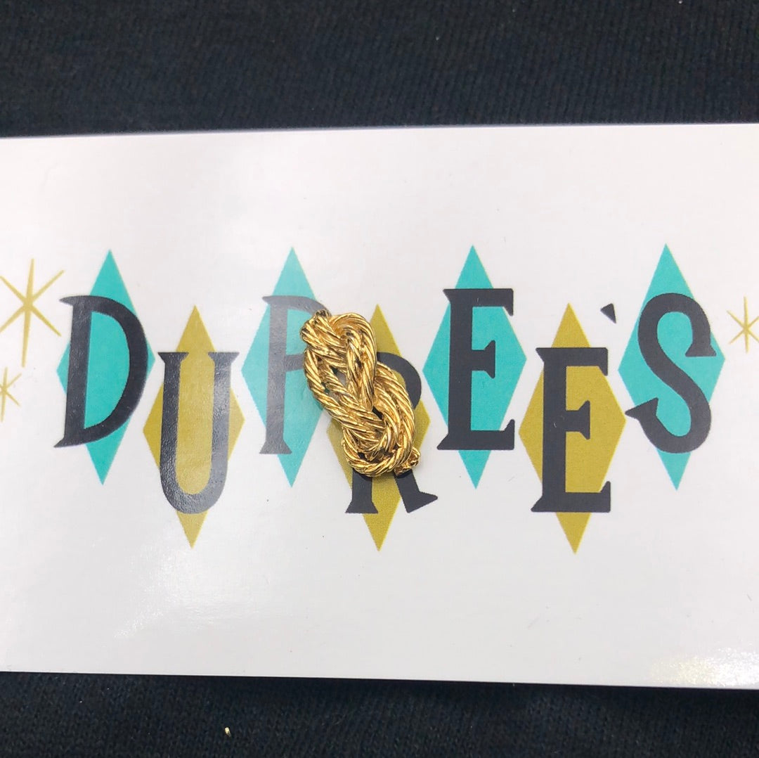 Gold knot pin
