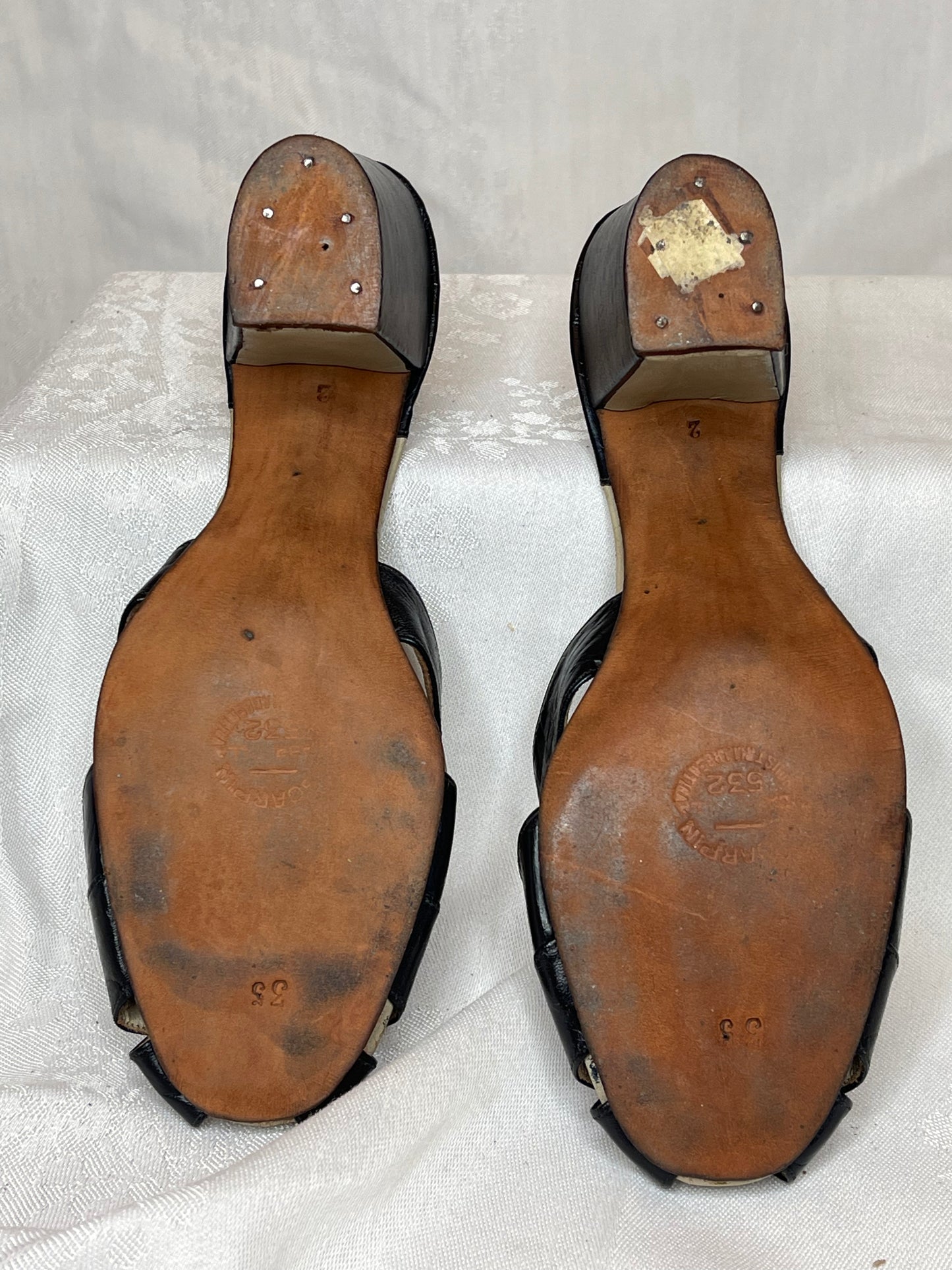 40s strappy mules