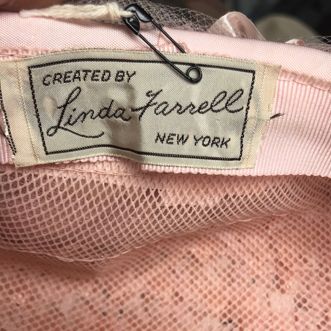 Pink Ribbon and Tulle Hat