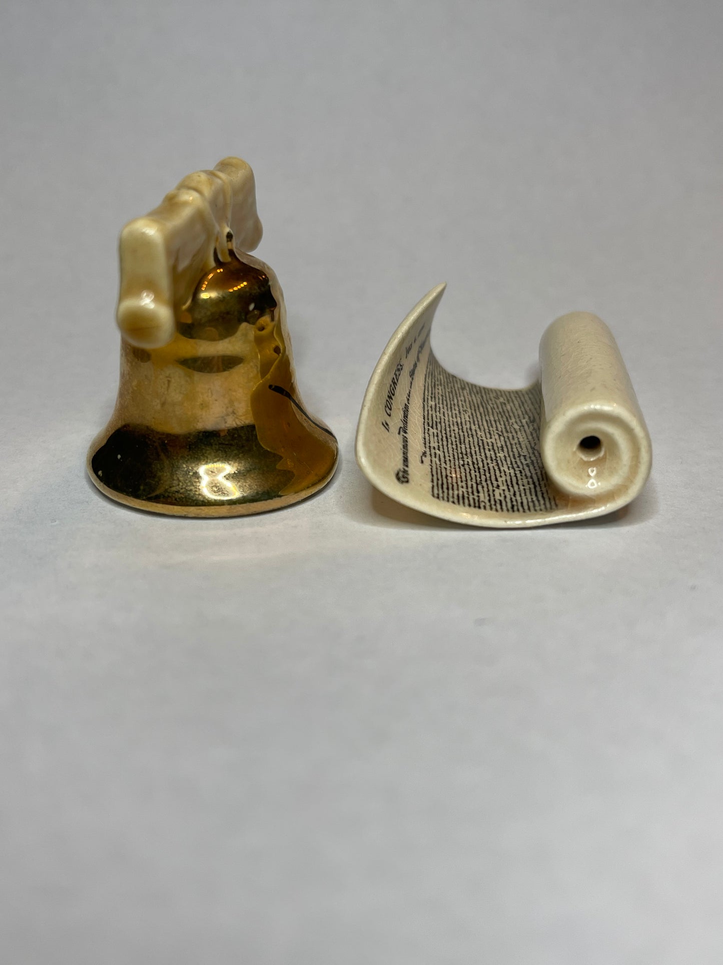 Arcadia Liberty Bell & Declaration Salt & Pepper Shakers