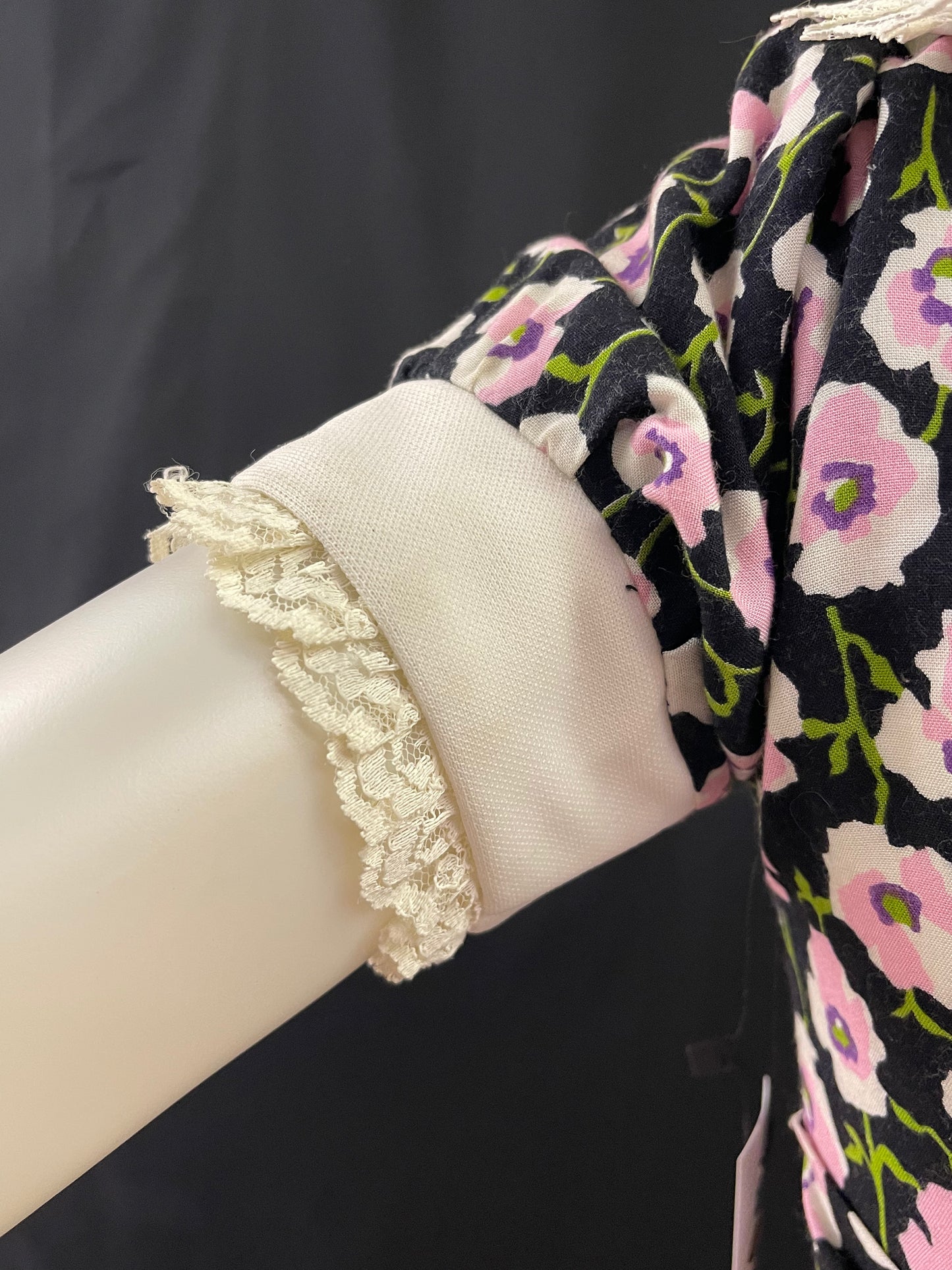 70s Full Length Pansy Gown