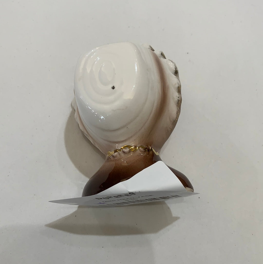 Mini girl head bud vase