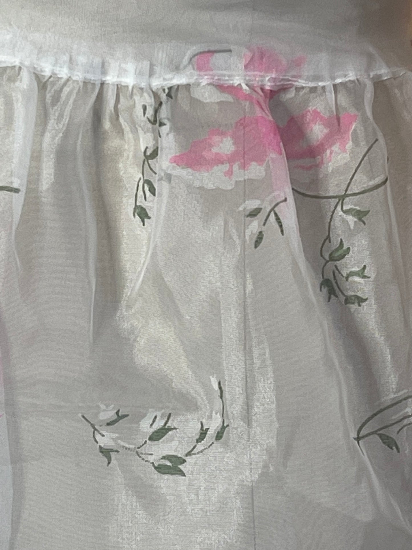 White Sheer Kitchen Apron