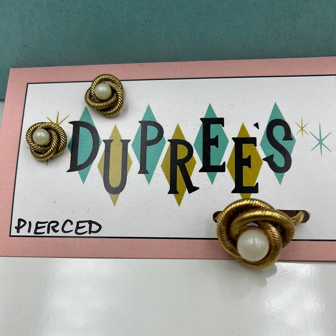 Sarah Coventry earring & ring set