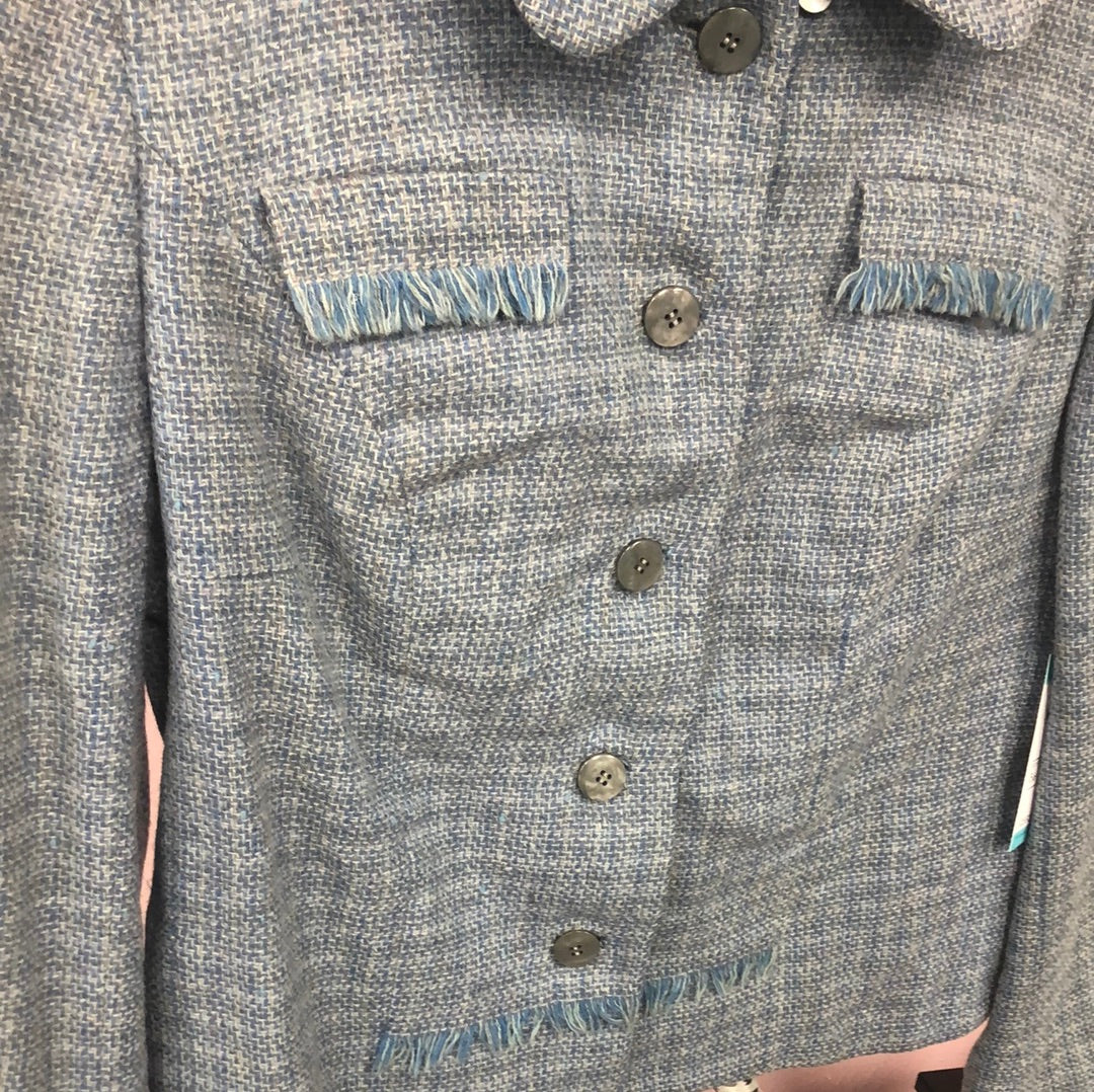 Blue tweed jacket