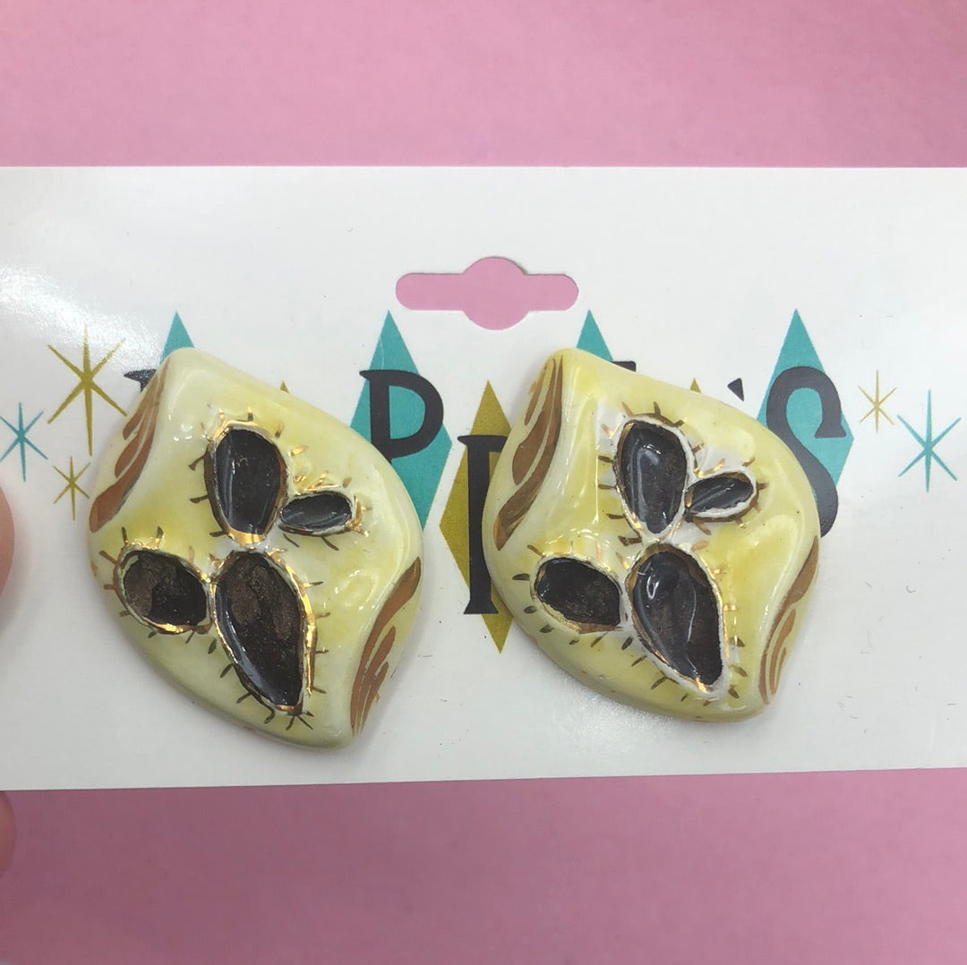 Cactus clip on earring