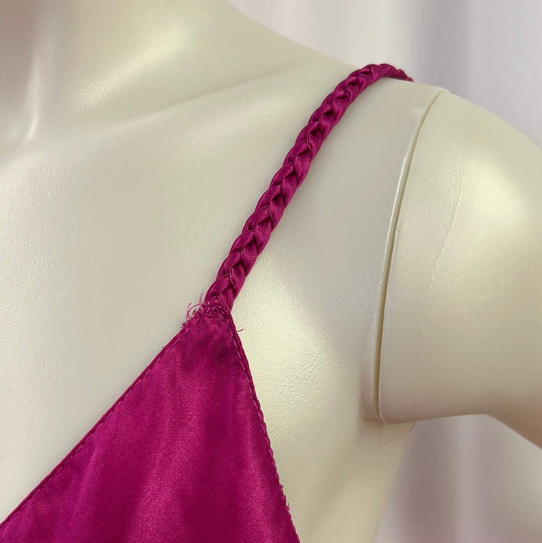 Satin Magenta Slip