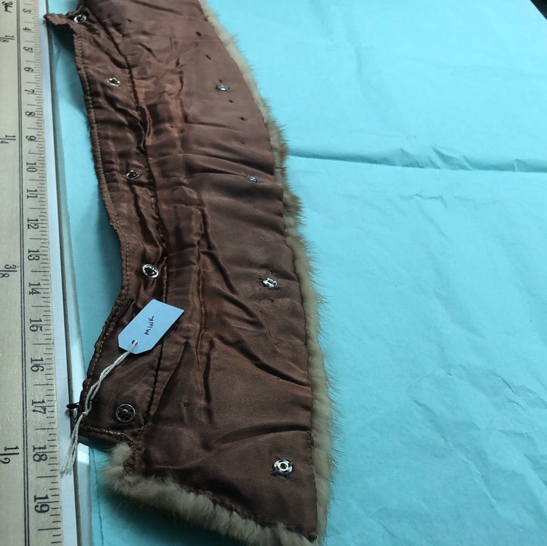 Mink snap in collar