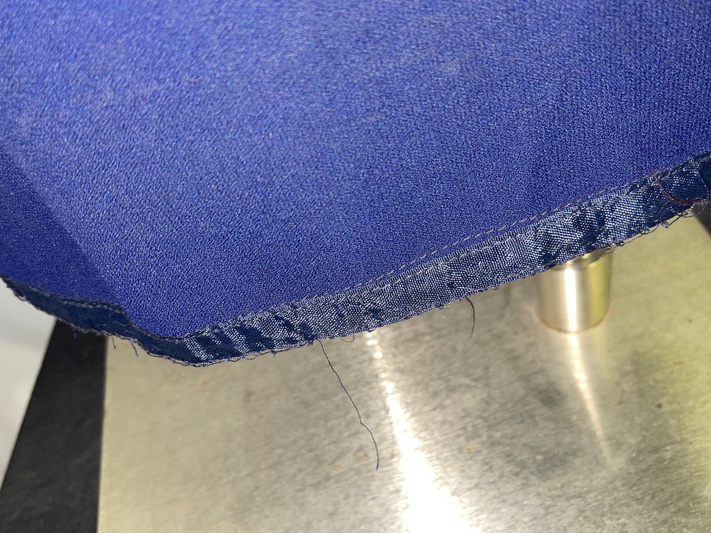 40s Blue Dress with Red Polka-dots