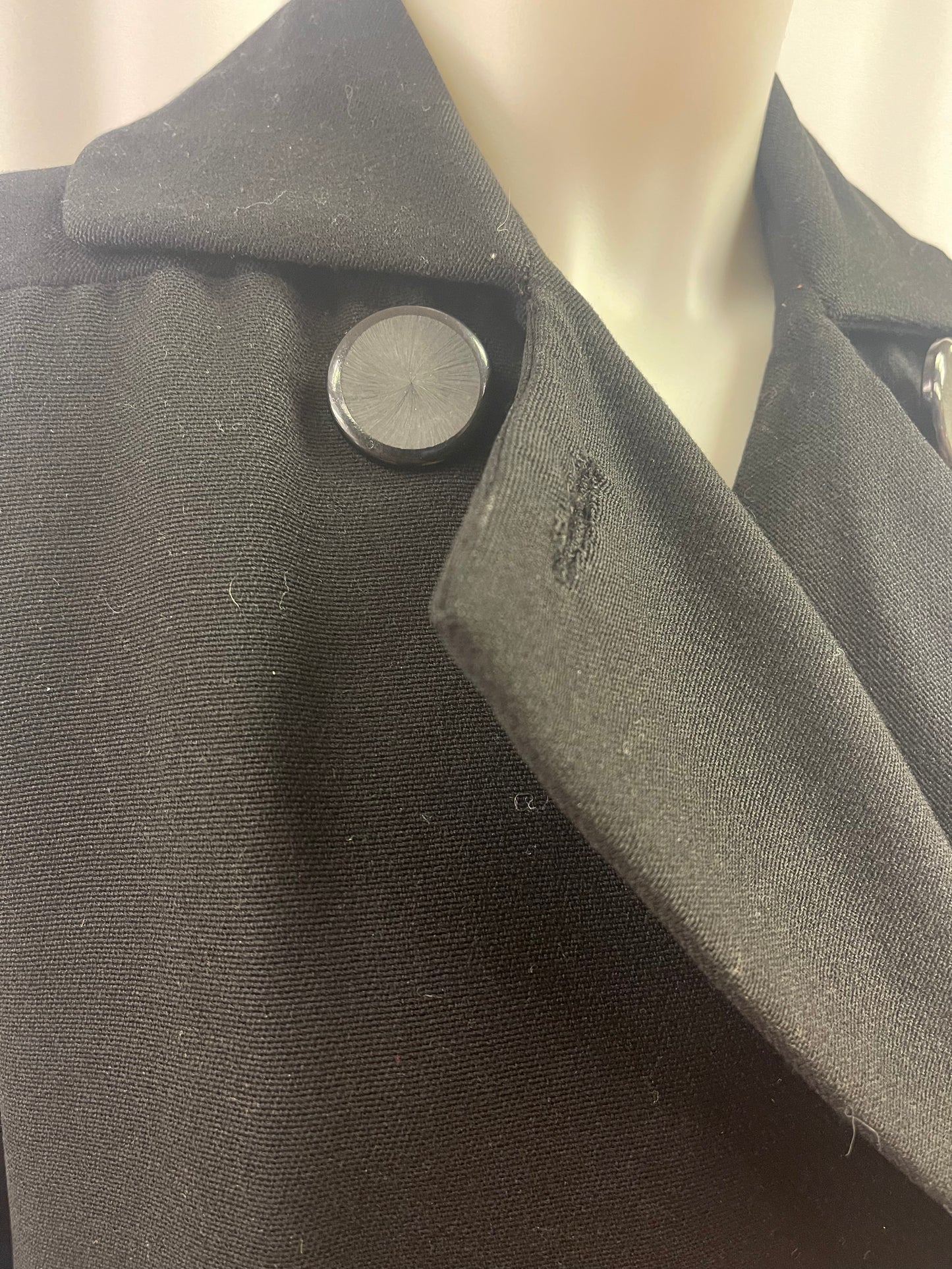Black Fabric Coat