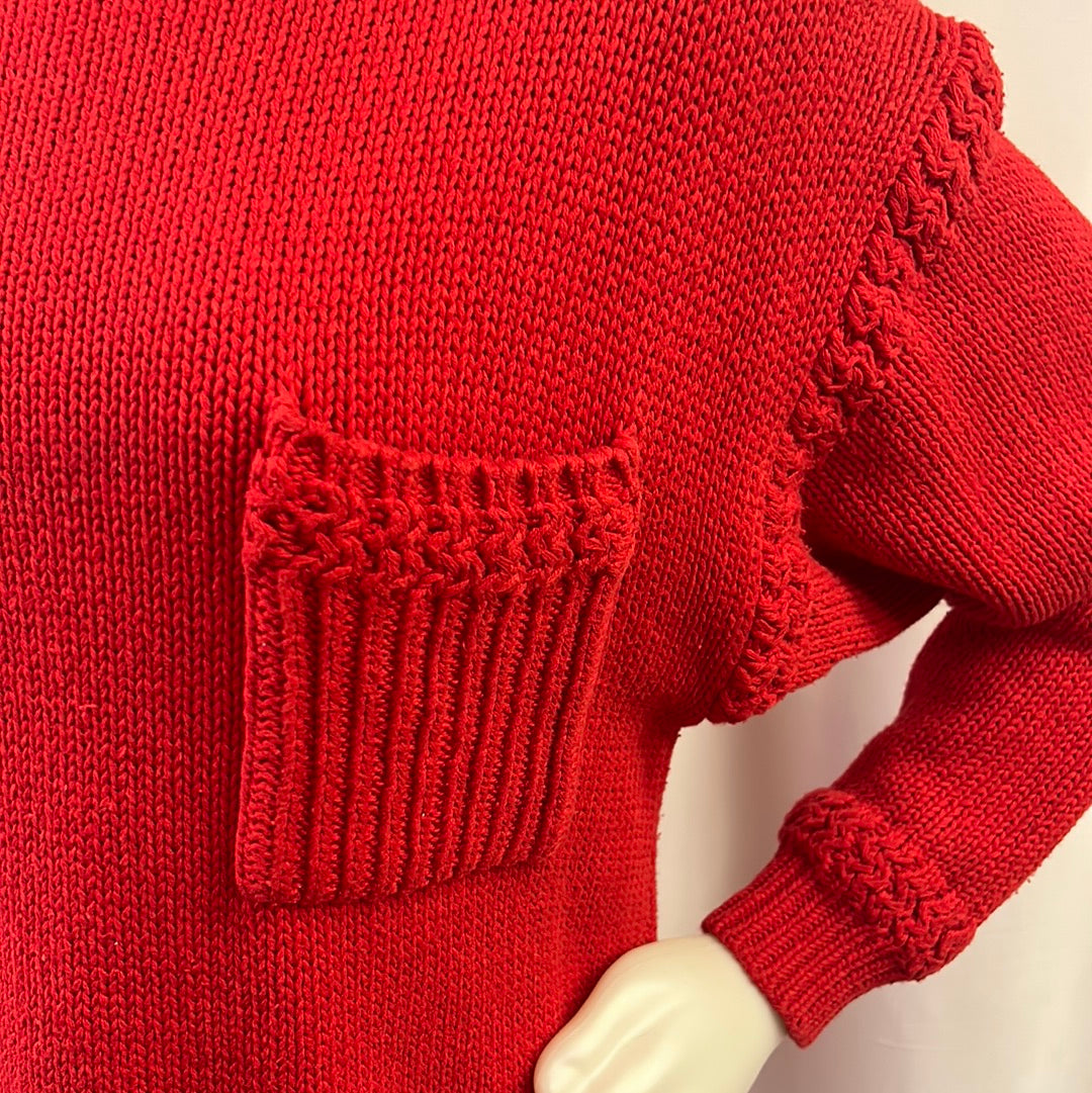 Dark Orange Knit Sweater