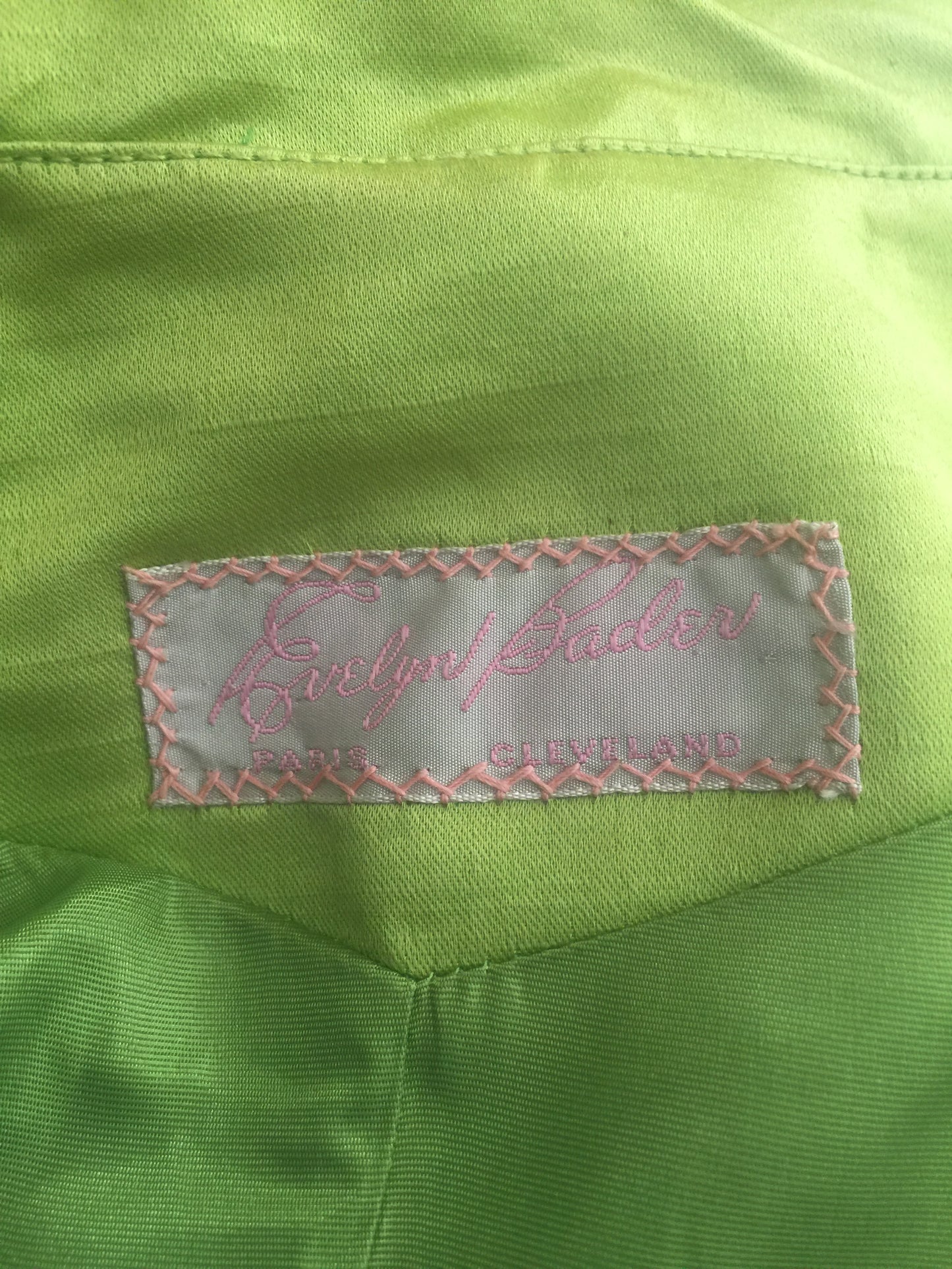 Green silk full length dress set