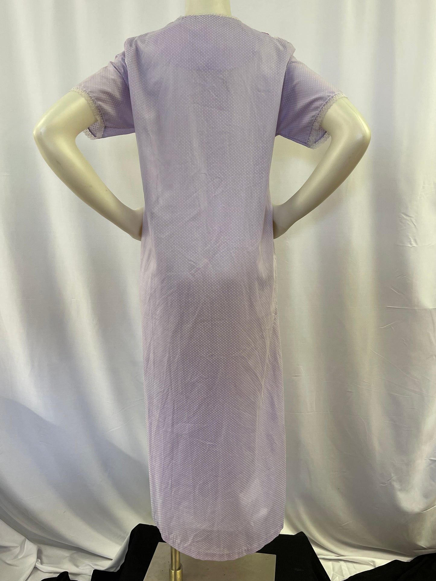 Lavender Swiss Dot Maxi Dress