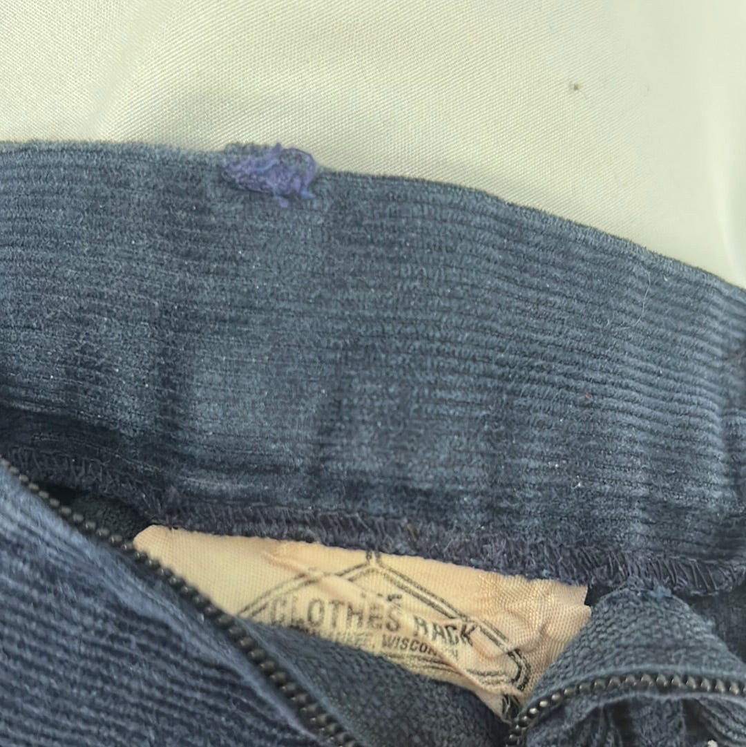 Women’s Navy Blue Corduroy Skirt