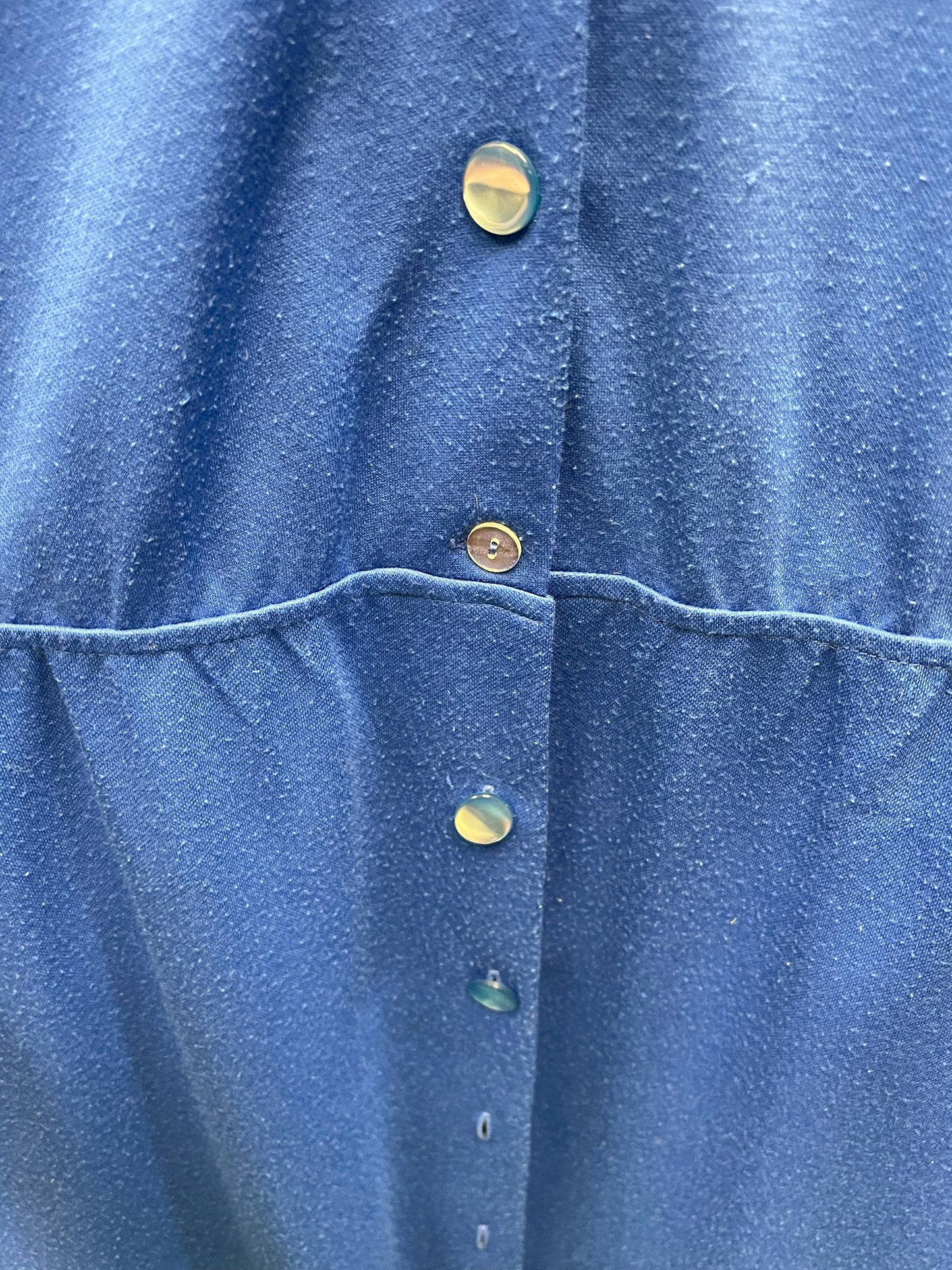 80's Royal Blue shirt dress