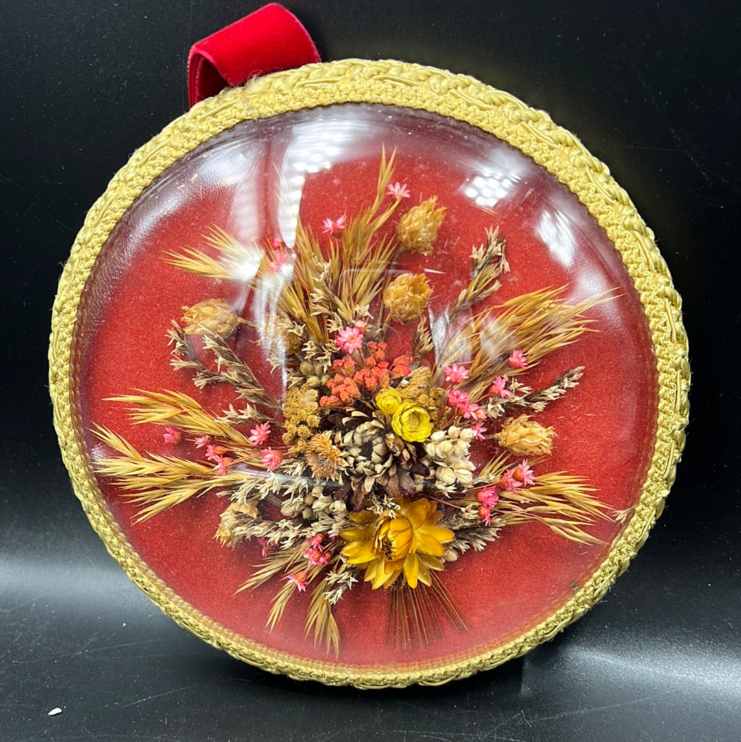 Dried flower wall art