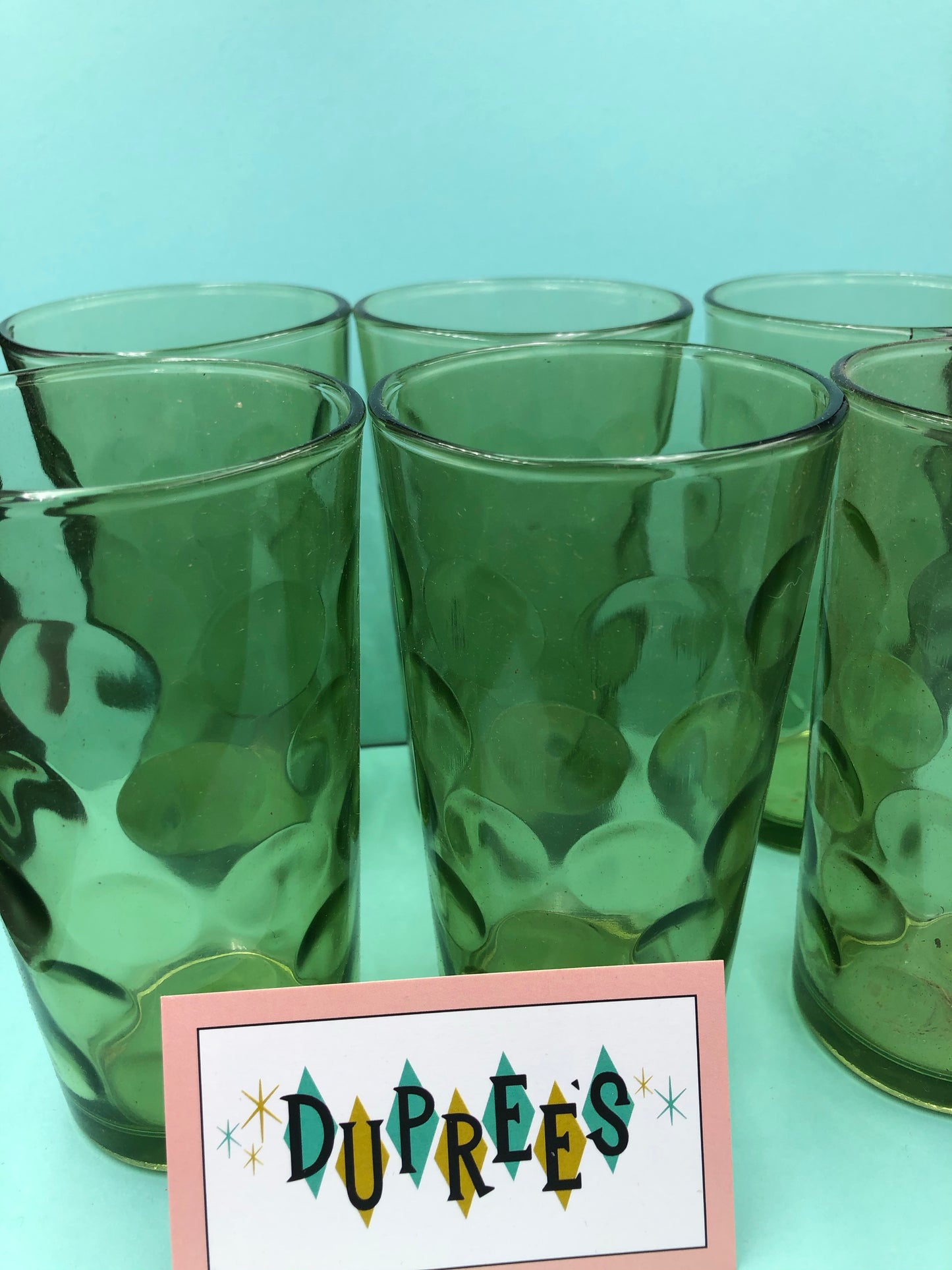 7 piece beverage set - glass pitcher and 6 iced tea glasses