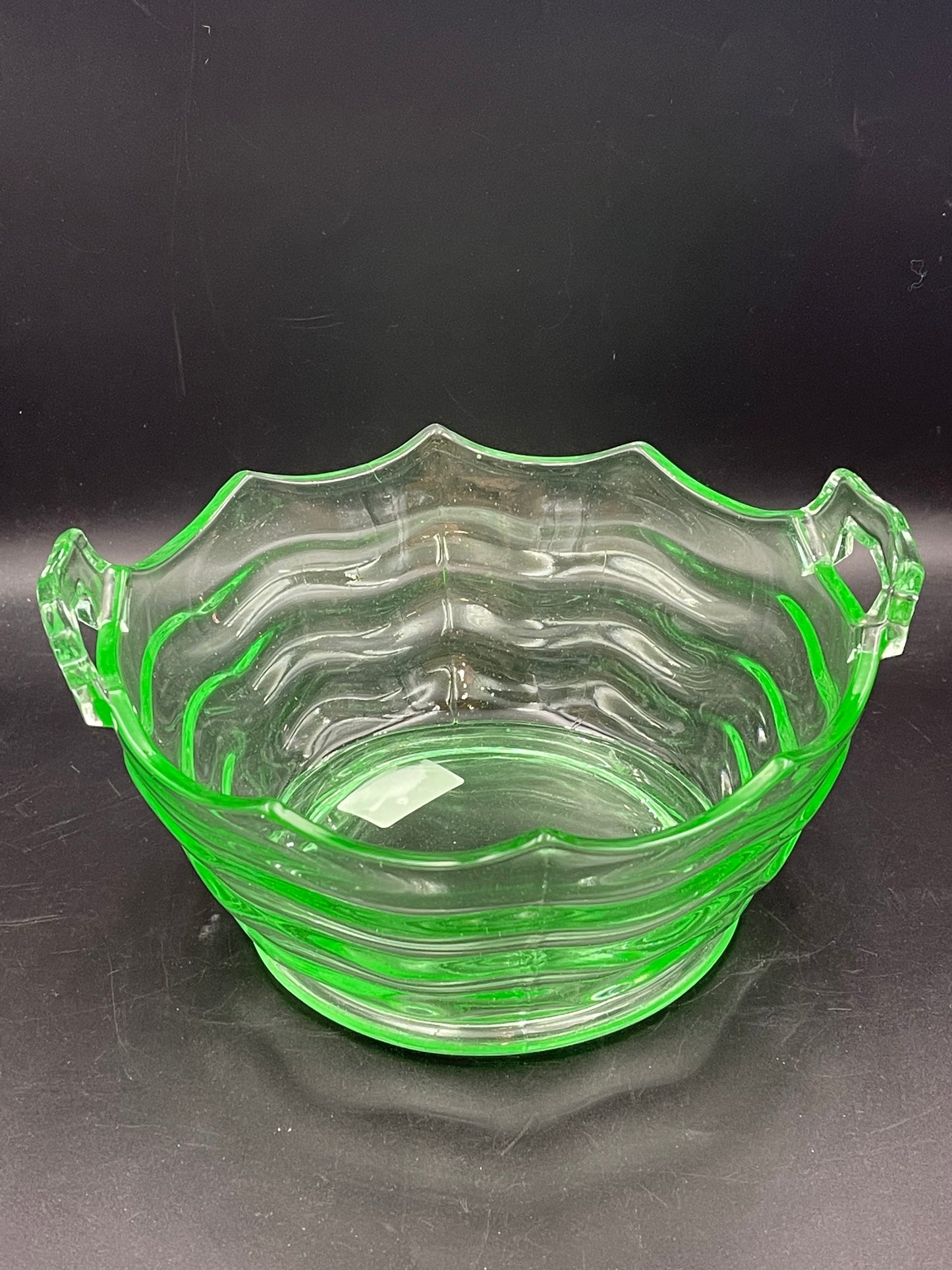 Green Vaseline Bowl
