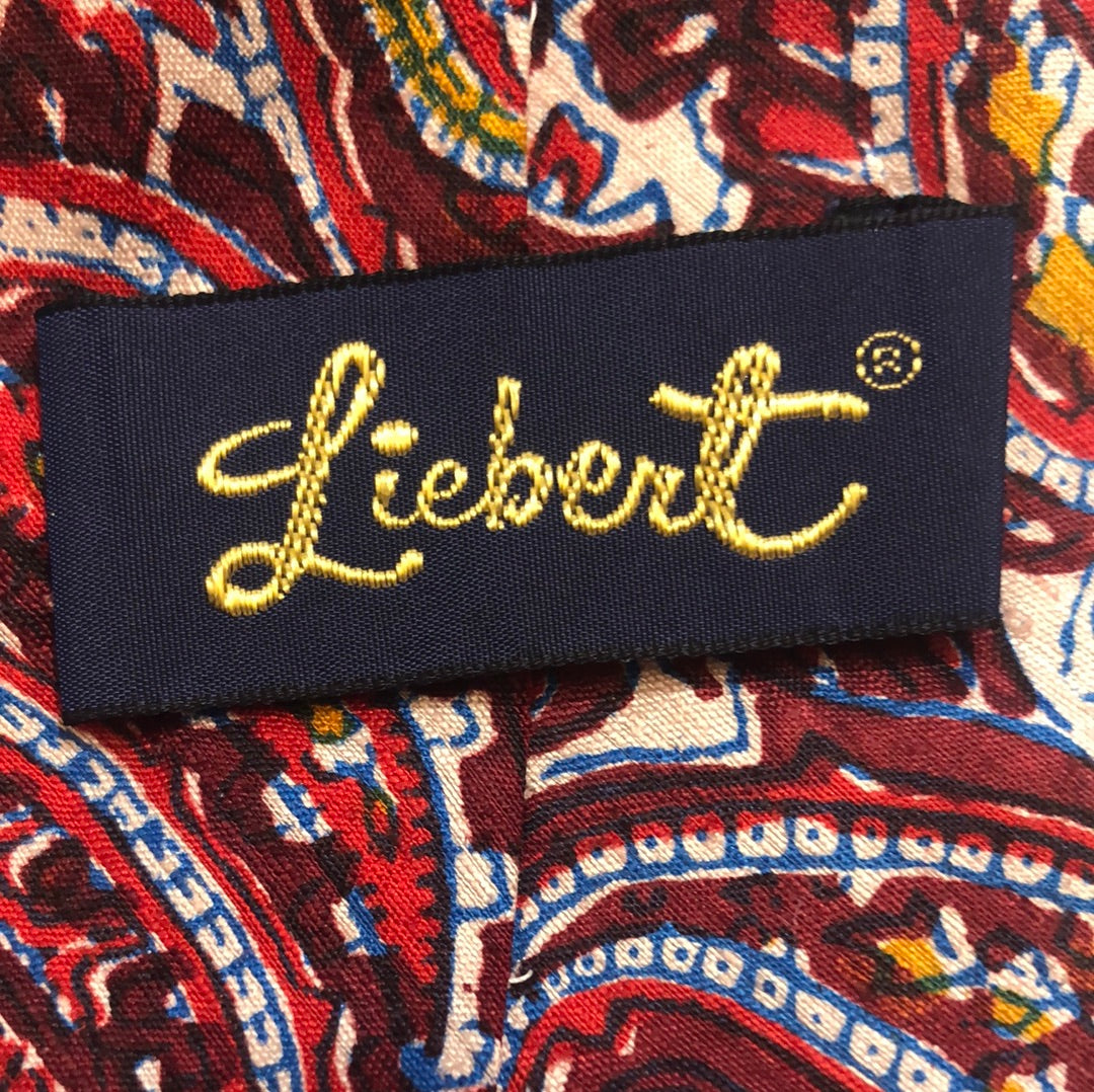Burgundy paisley tie