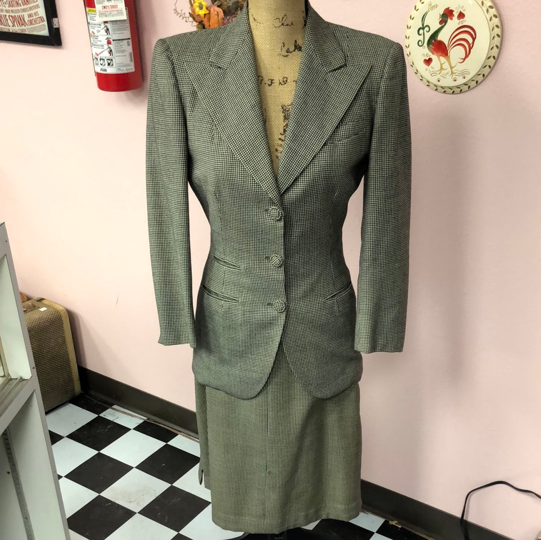 Houndstooth Two Piece Suit