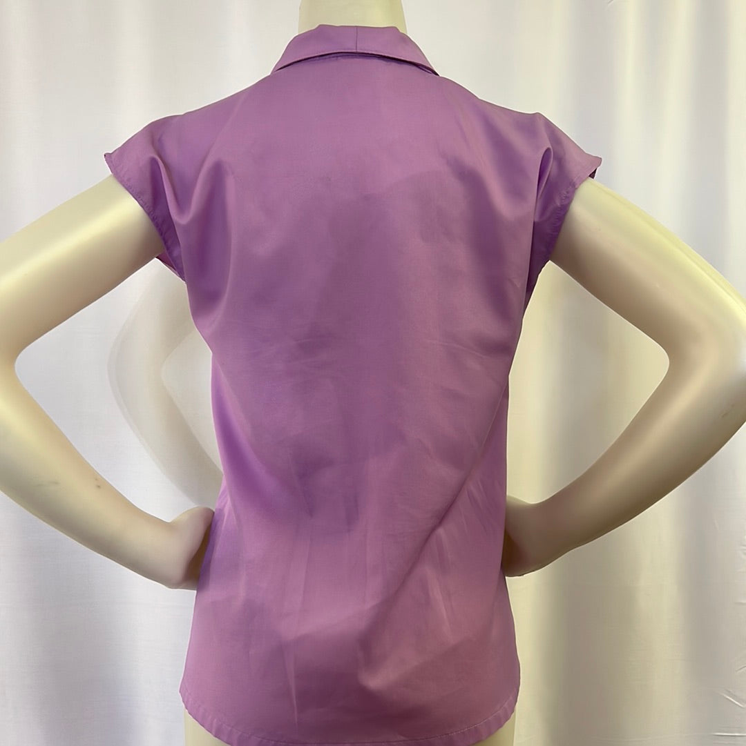 Lavender Button-Up Blouse
