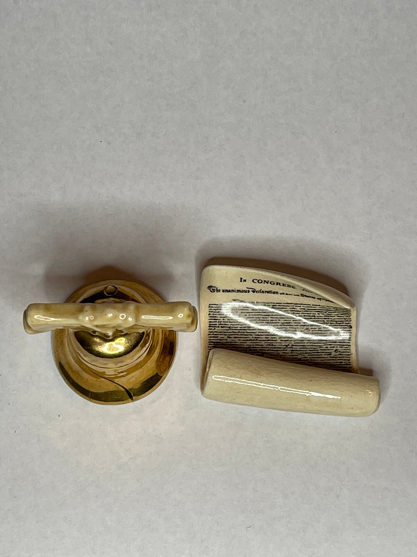 Arcadia Liberty Bell & Declaration Salt & Pepper Shakers