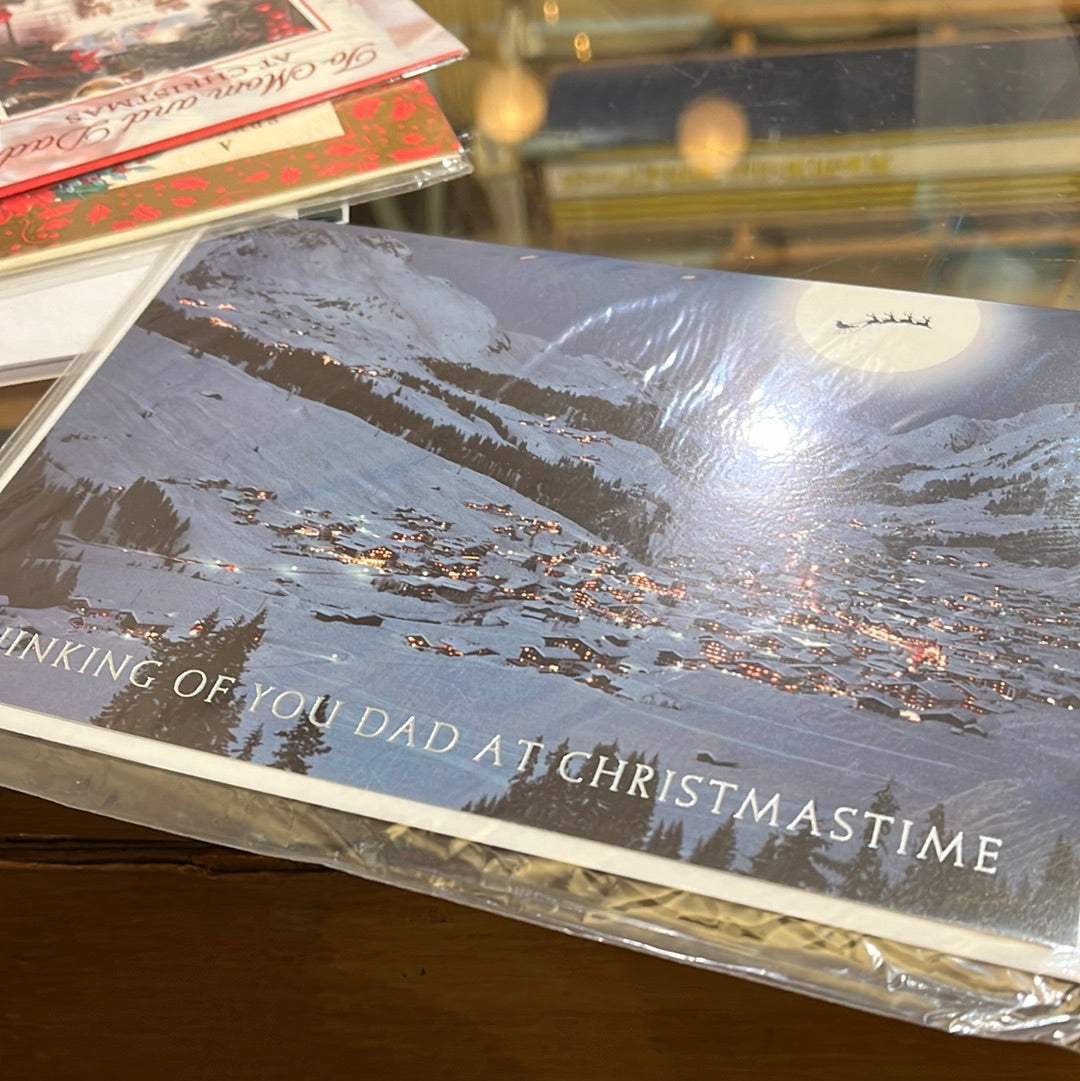 Thinking of Dad at Christmas card