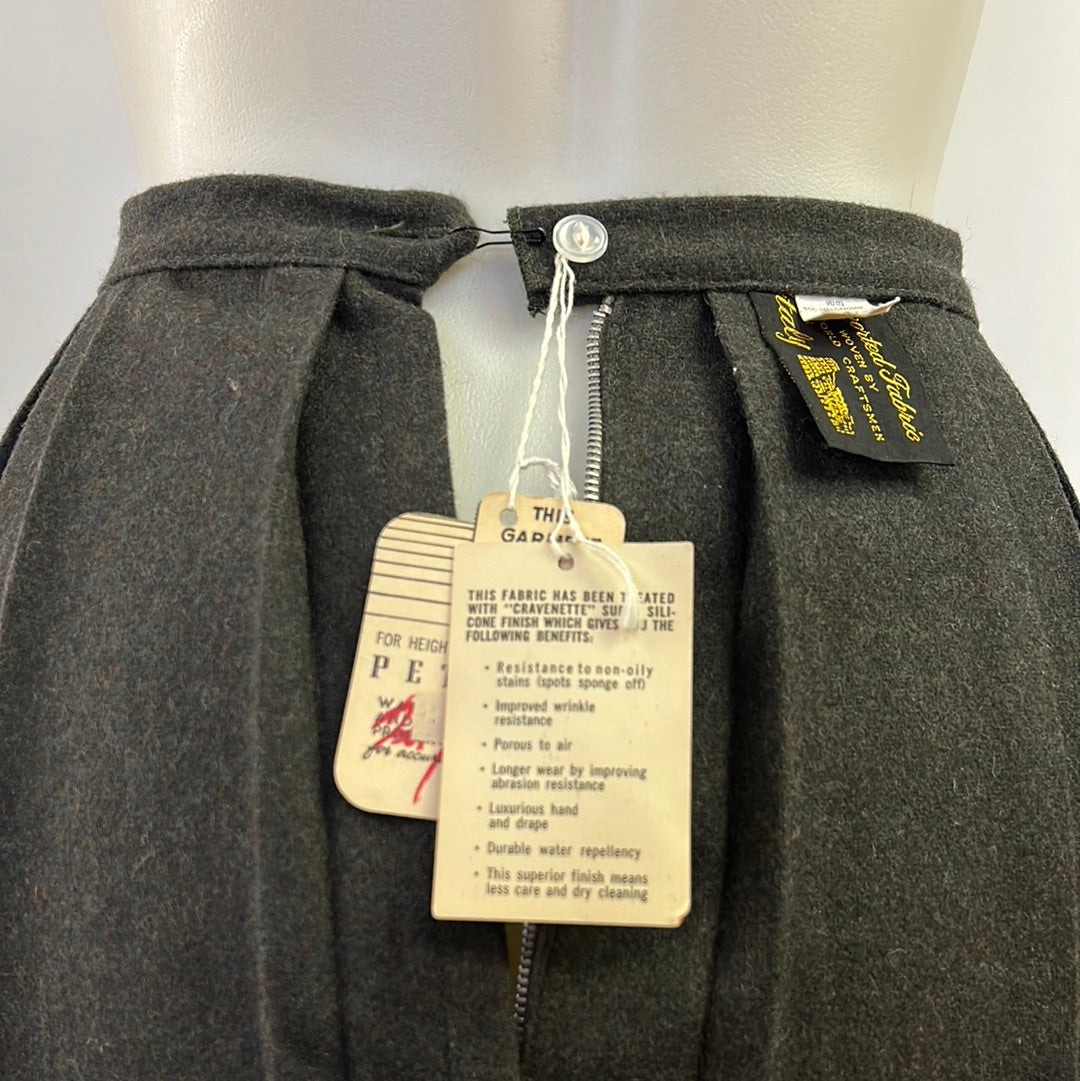 Pleated Wool Skirt