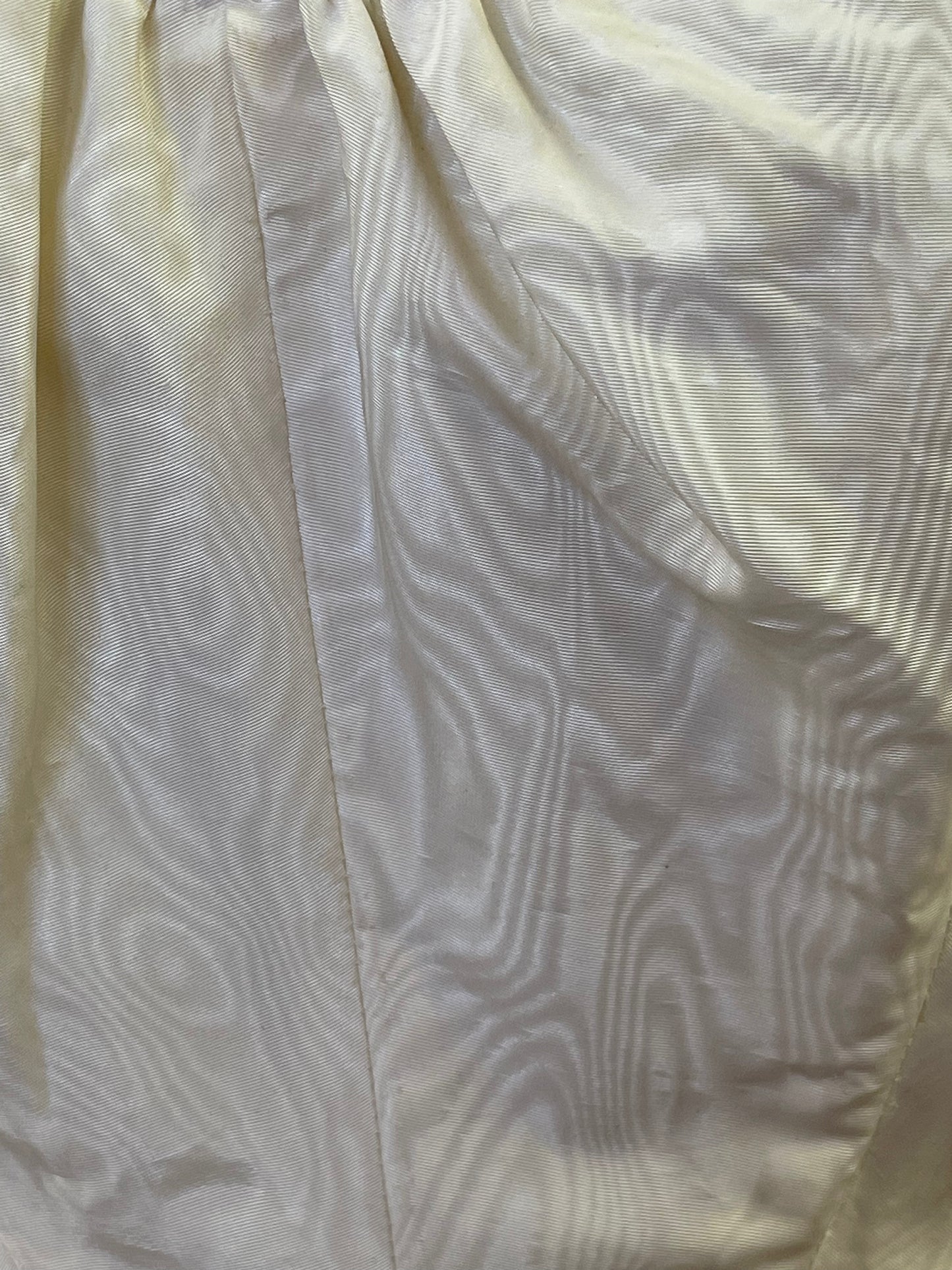 50s Ivory taffeta party dress