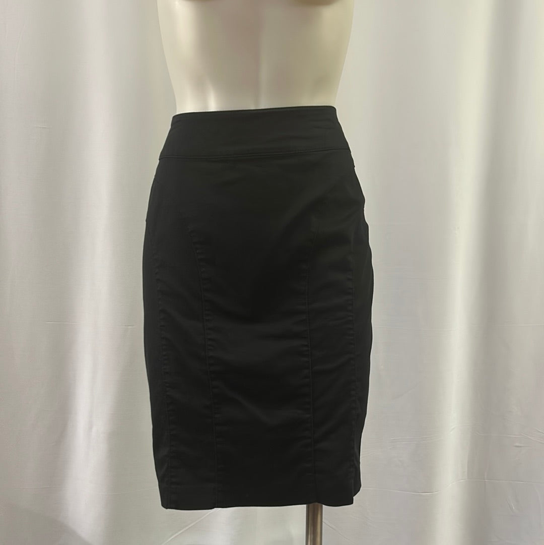 Reproduction Black Knee Length Skirt
