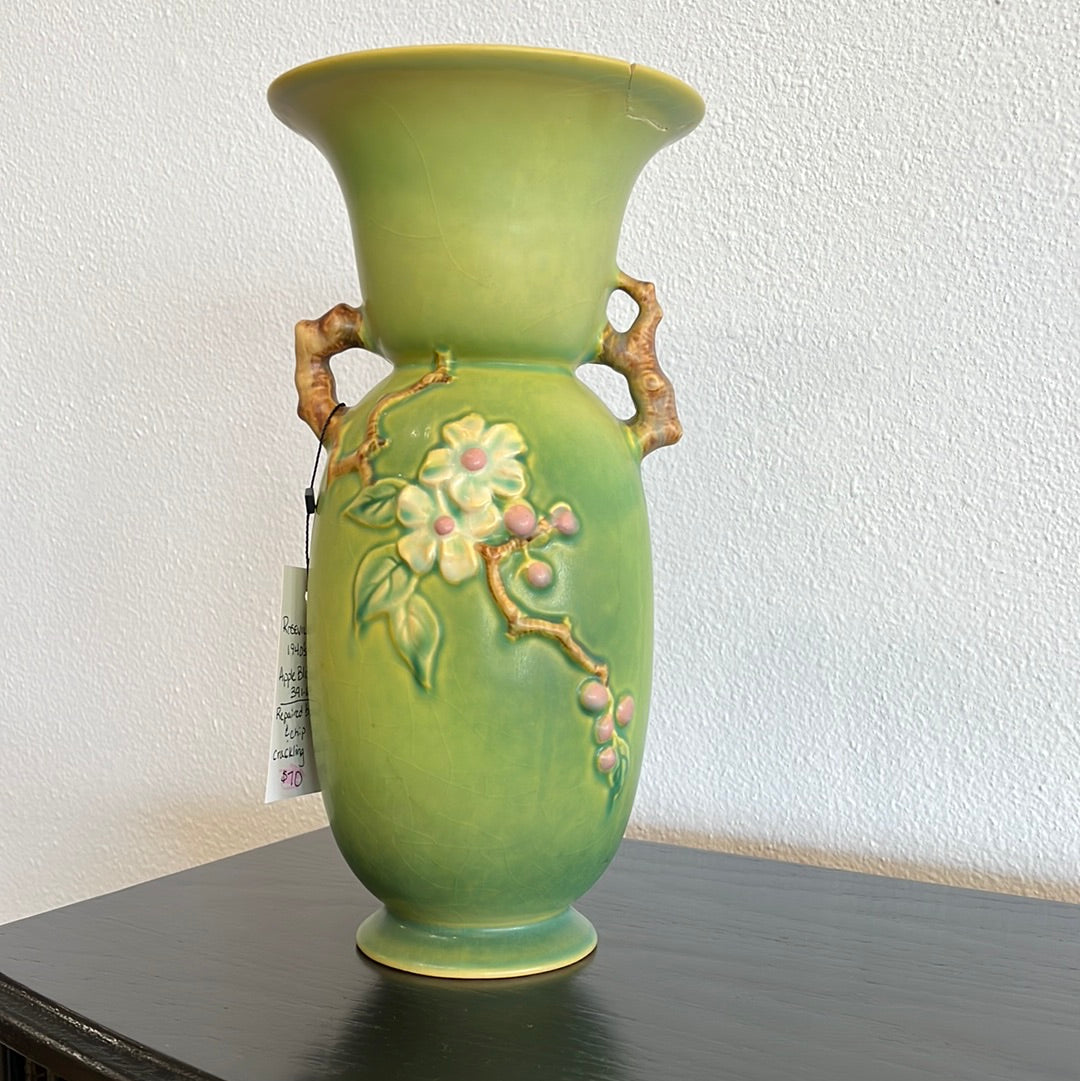 Roseville 1940’s Apple Blossom Vase
