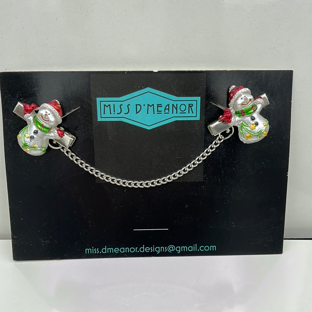 Snowman sweater clip