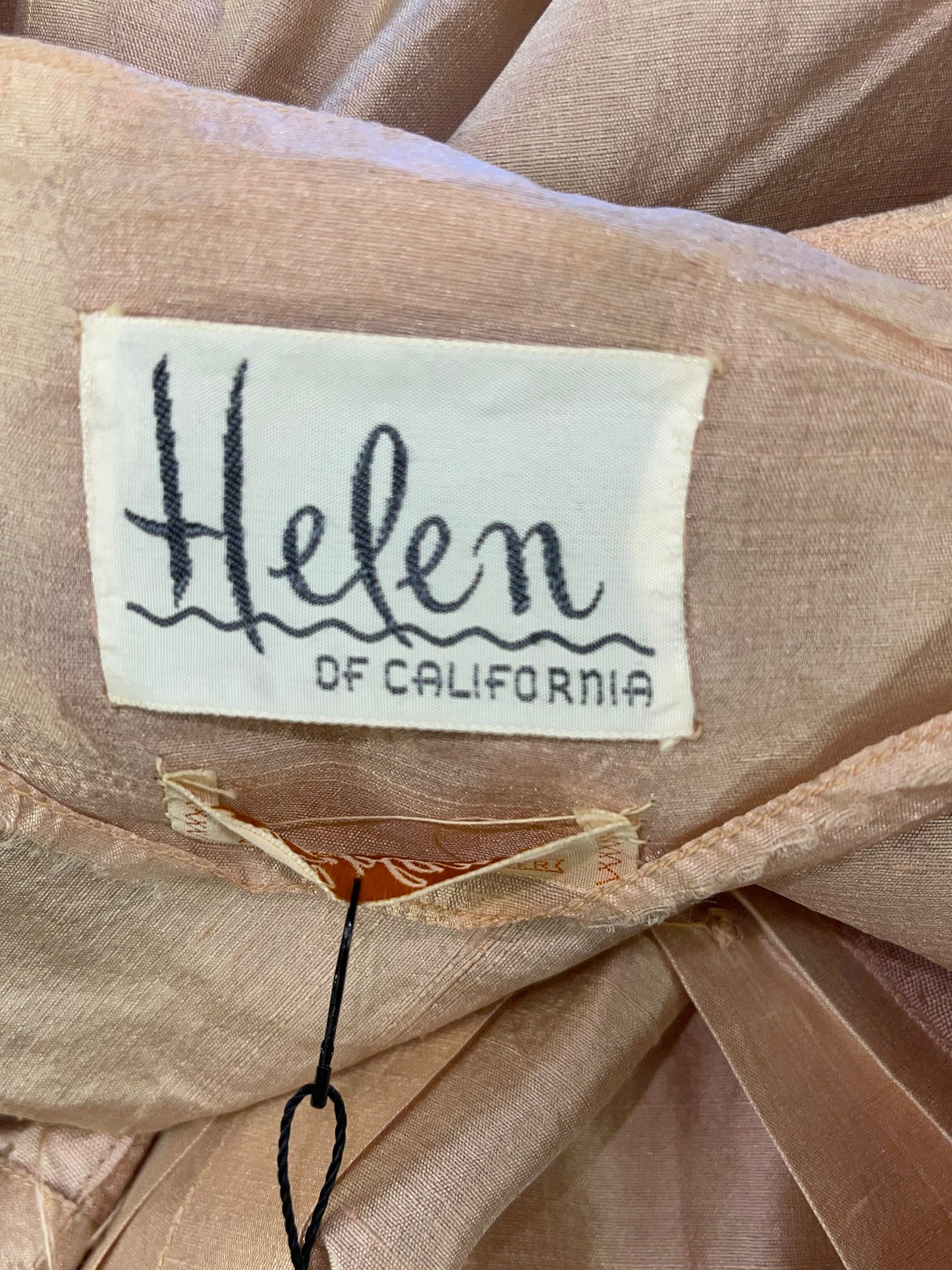 40s Raw Silk Peplum Dress