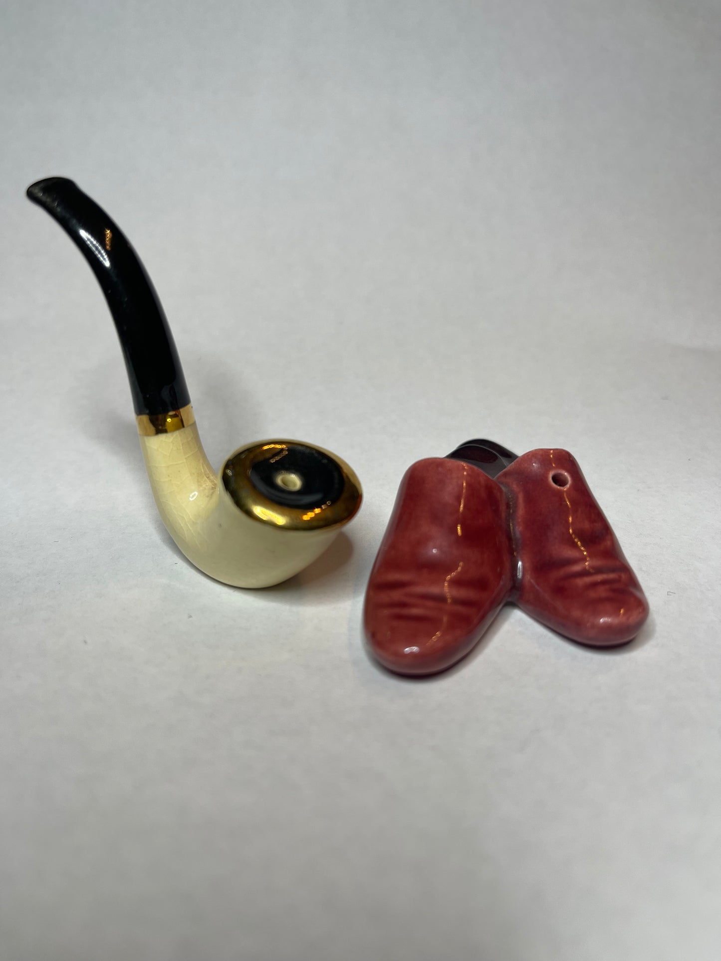 Arcadia Pipe & Slippers Salt & Pepper Shakers