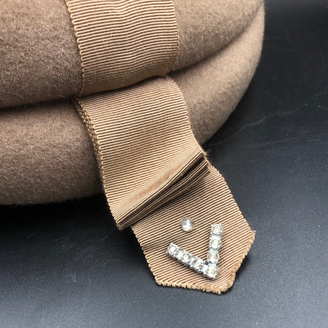 Medium brown wool hat