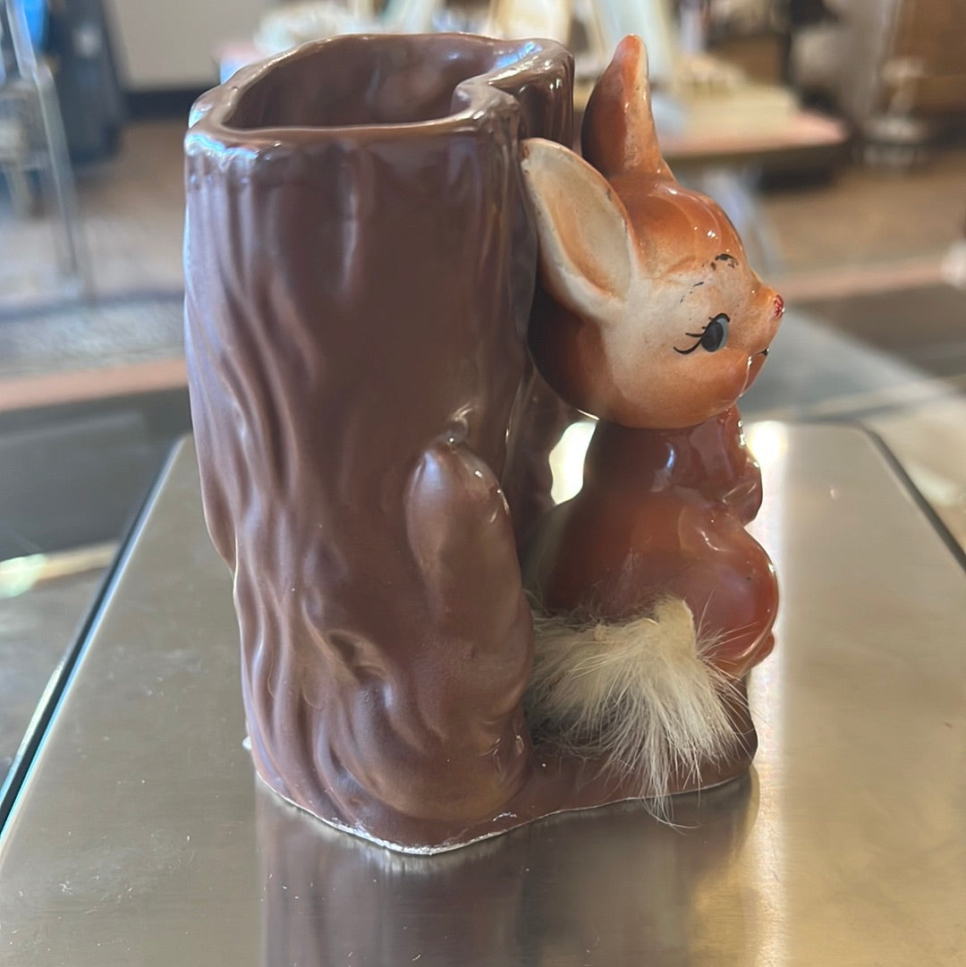 Ceramic bunny planter