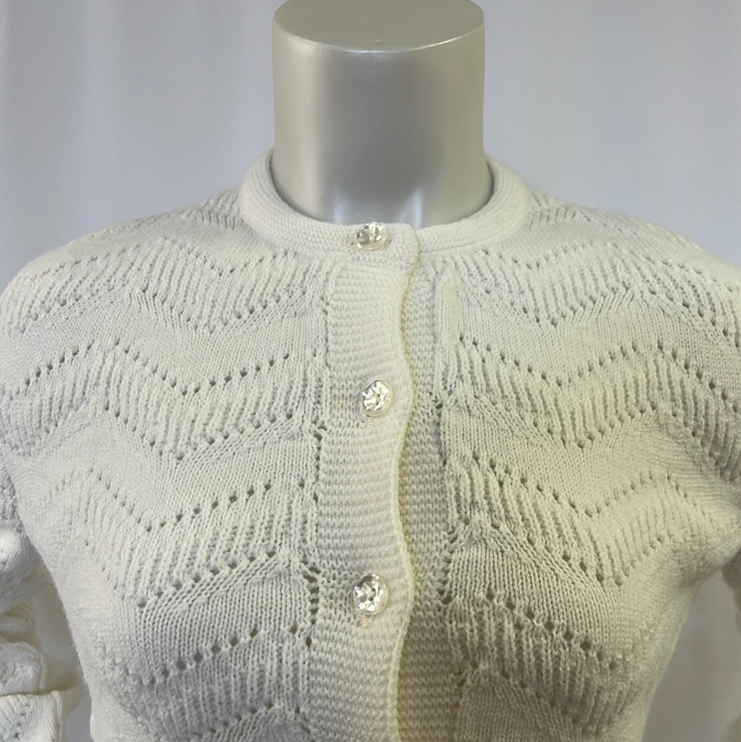 Jantzen White Knit Sweater