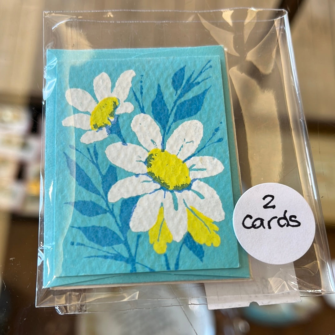 Set of 2 mini card/tag