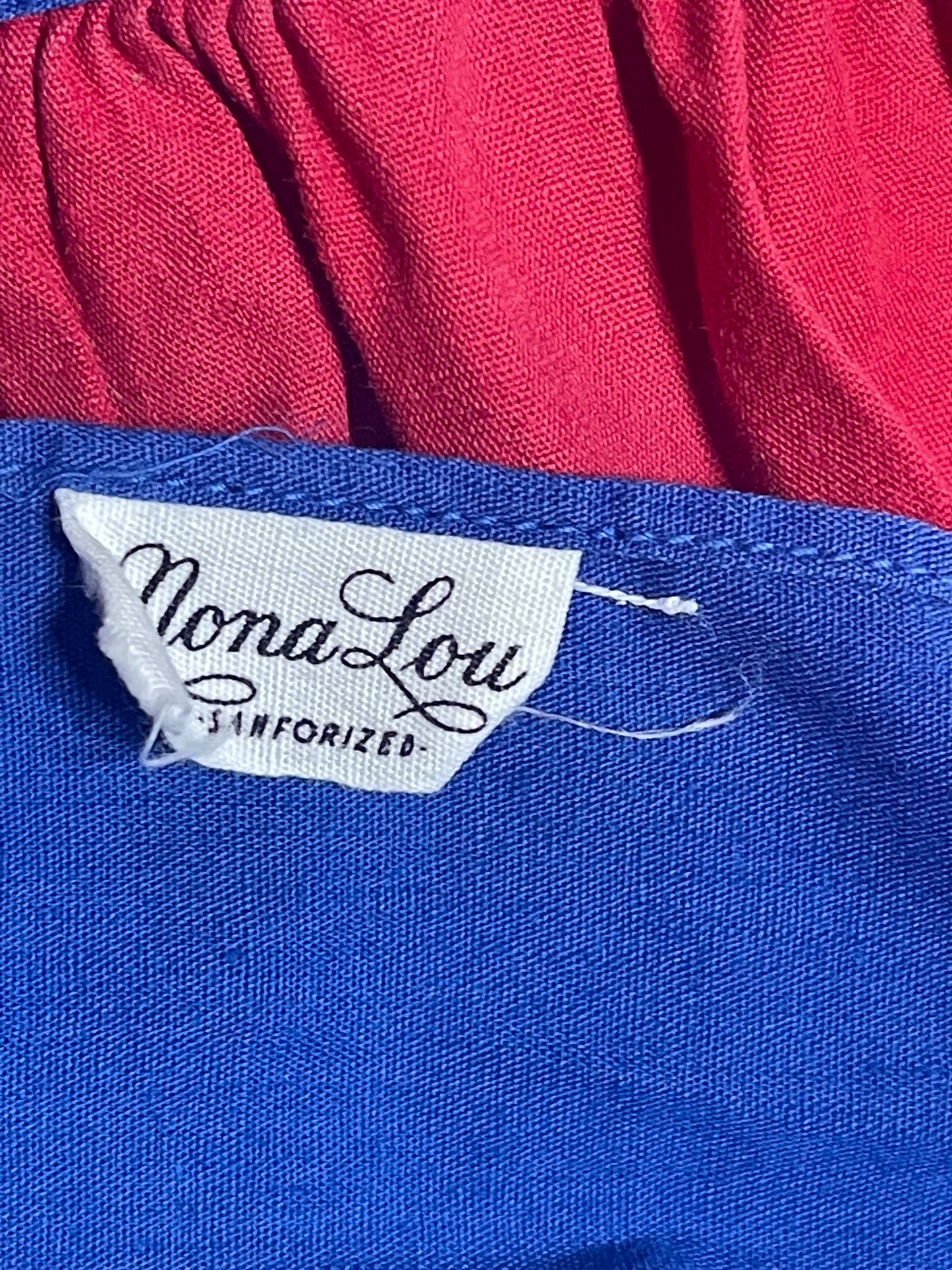 Red & Blue Kitchen Apron