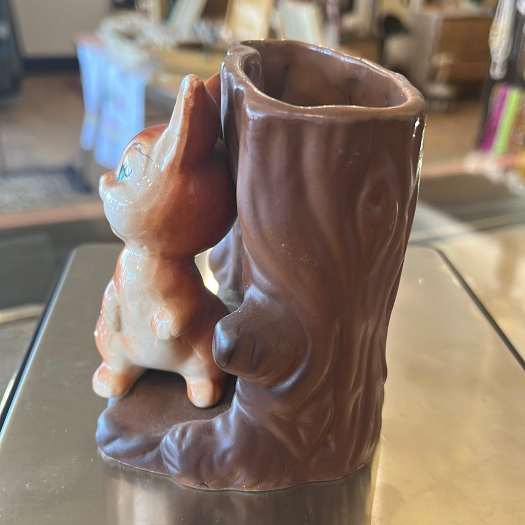 Ceramic bunny planter